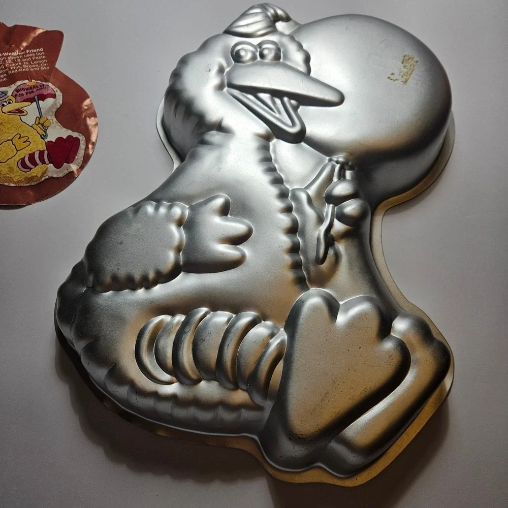 Vintage 1983 Wilton Big Bird Cake Pan‎ Sesame Street Muppets Aluminum 2105-3858